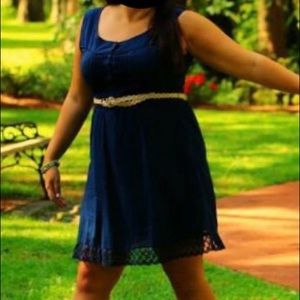 Navy blue sundress